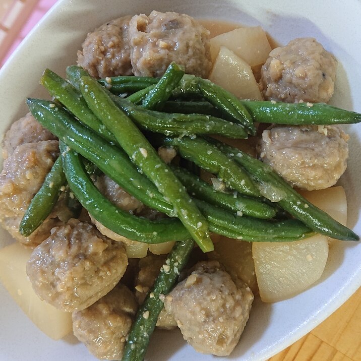 つみれと大根の味噌煮